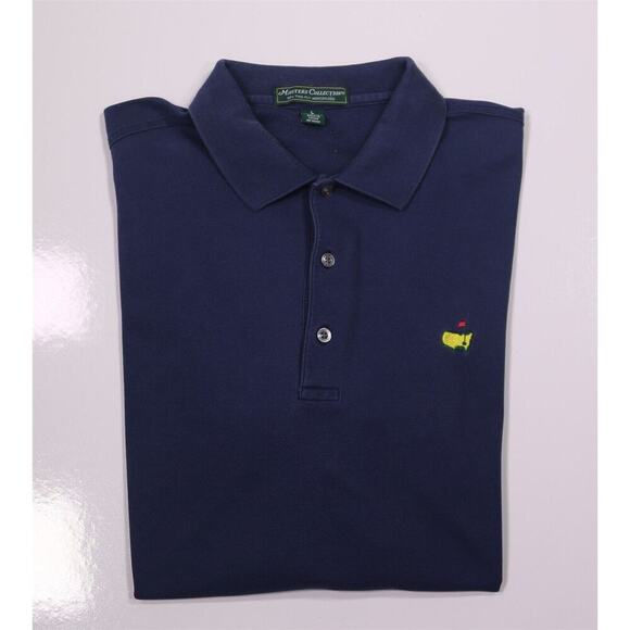 Masters Collection Other - Masters Collection Golf Y2K Navy Blue Cotton Golf Polo Shirt Men's Large